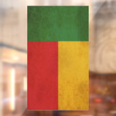 Benin Vlag ontwerp Raamsticker (Vel 2)