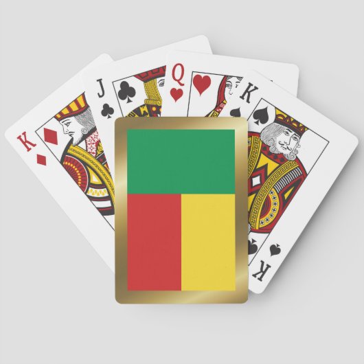 Benin Vlag Speelkaarten (Achterkant)