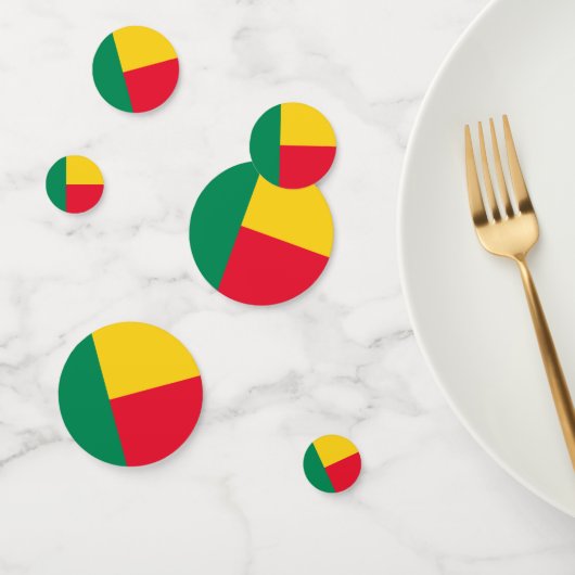 Benin vlag Tabel Confetti (Groep)