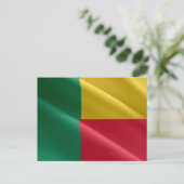 Benin - vlag Waving - Briefkaart (Staand voorkant)
