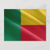 Benin - vlag Waving - Briefkaart (Voorkant)