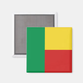 Benin Vlagmagneet Magneet (Voorkant / Achterkant)