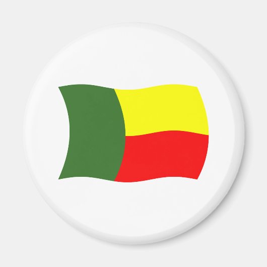 Benin Vlagmagneet Magneet (Voorkant)
