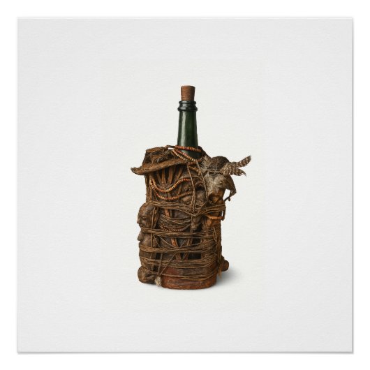 Beninese Fetish Bottle Art Poster (Voorkant)