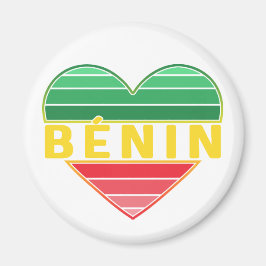 Beninese hart, ik hou van Benin Magneet