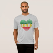 Beninese hart, ik hou van Benin T-shirt (Voorkant volledig)