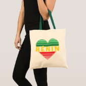 Beninese hart, ik hou van Benin Tote Bag (Voorkant (product))