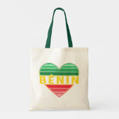 Beninese hart, ik hou van Benin Tote Bag (Achterkant)