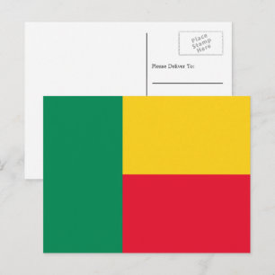 Beninese Vlag, Vlag van Benin Briefkaart