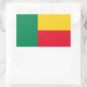 Beninese Vlag, Vlag van Benin Rechthoekige Sticker (Tas)