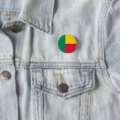 Beninese Vlag, Vlag van Benin Ronde Button 3,2 Cm (In situ)