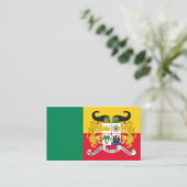 Beninese Vlag & Wapen, Vlag van Benin Visitekaartje (Staand voorkant)