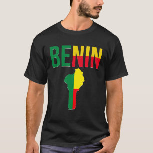 Benins Benin Landkaart Vlag T-shirt
