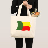 Beninse Vlag Boodschappentas Grote Tote Bag (Voorkant (product))