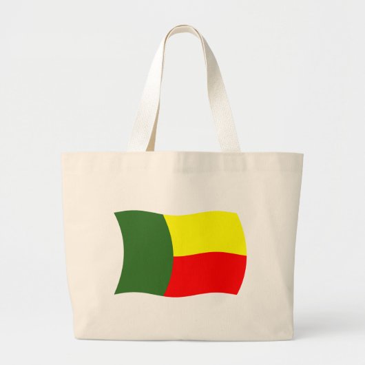 Beninse Vlag Boodschappentas Grote Tote Bag (Voorkant)