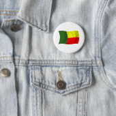 Beninse Vlag Knop Ronde Button 5,7 Cm (In situ)