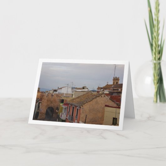 Benisanó Portrait, Valencia Spanje, Spanje Kaart (Voorkant)