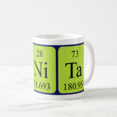 Benita periodieke mok van de handelsnaam (Voorkant rechts)