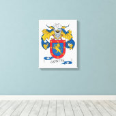 Benitez Family Crest Canvas Afdruk (Insitu (Houten vloer))