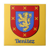Benitez Family Shield Tegeltje (Voorkant)