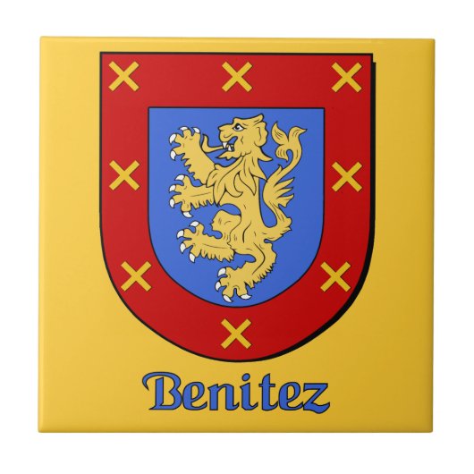 Benitez Family Shield Tegeltje (Voorkant)