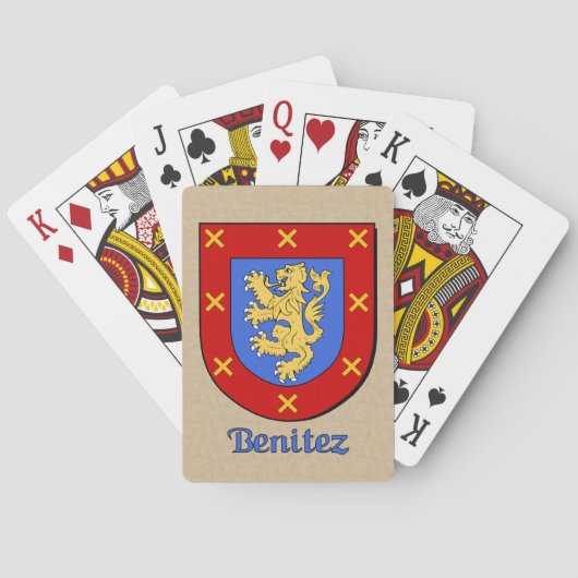 Benitez Heraldic Shield Pokerkaarten (Achterkant)