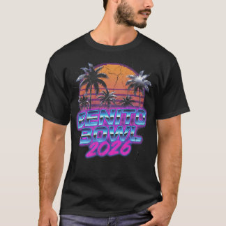 Benito Bowl 2026 Retro Synthwave Muziekt-Shirt T-shirt