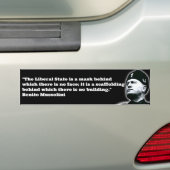 Benito Mussolini Bumpersticker (Op auto)