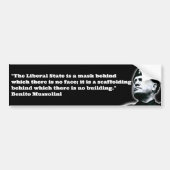 Benito Mussolini Bumpersticker (Voorkant)