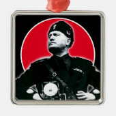Benito Mussolini Metalen Ornament (Voorkant)