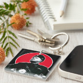 Benito Mussolini Sleutelhanger (Voorkant Rechts)