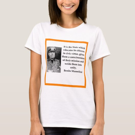 Benito Mussolini T-shirt (Voorkant)
