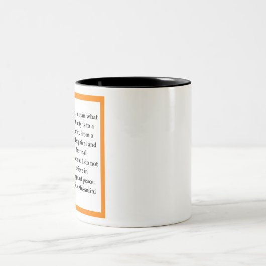 Benito Mussolini Tweekleurige Koffiemok (Center)