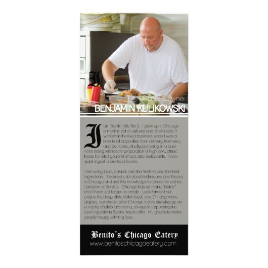 Benito's Intro Card Reclamekaart (Voorkant)