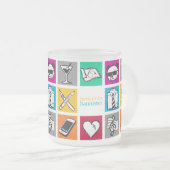 benjamin banister "Cube" Matglas Koffiemok (Voorkant rechts)