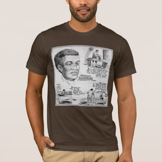 Benjamin Banneker American Black Inventor Sleevele T-shirt (Voorkant)