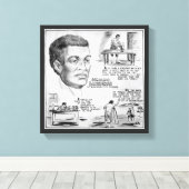 Benjamin Banneker: Zwarte wetenschapper en revolut Canvas Afdruk (Insitu (Houten vloer))