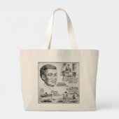 Benjamin Banneker: Zwarte wetenschapper en revolut Grote Tote Bag (Achterkant)