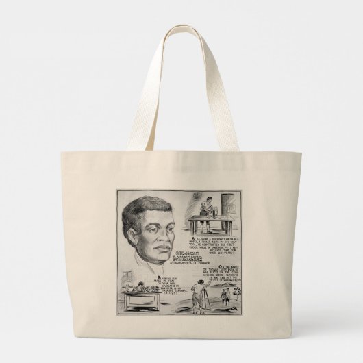 Benjamin Banneker: Zwarte wetenschapper en revolut Grote Tote Bag (Achterkant)