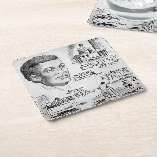 Benjamin Banneker: Zwarte wetenschapper en revolut Kartonnen Onderzetters (Schuin)