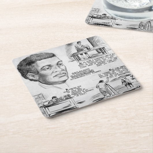 Benjamin Banneker: Zwarte wetenschapper en revolut Kartonnen Onderzetters (Schuin)