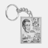 Benjamin Banneker: Zwarte wetenschapper en revolut Sleutelhanger (Voorkant Links)