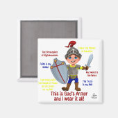 Benjamin be Brave - Armor of God2 Magneet (Voorkant / Achterkant)