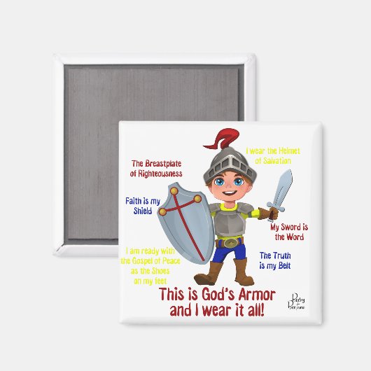 Benjamin be Brave - Armor of God2 Magneet (Voorkant / Achterkant)