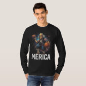 Benjamin Ben Franklin, VS 4 juli Grappig, Mand T-shirt (Voorkant volledig)