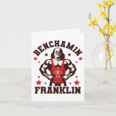 Benjamin Benchamin Franklin Bankdrukken Lichaamstr Kaart (Gele Bloem)
