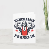 Benjamin Benjamin Franklin Bench Press Bodybuildi Kaart (Voorkant)