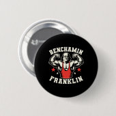 Benjamin Benjamin Franklin Bench Press Bodybuildi Ronde Button 5,7 Cm (Voorkant /achterkant)