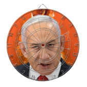 Benjamin "Bibi" Netanyahu Prime Minister of Israel Dartbord (Voorkant)