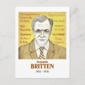 Benjamin Britten briefkaart (Voorkant)